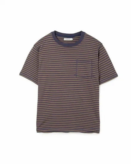 nonnative | DWELLER S/S TEE COTTON JERSEY BORDER