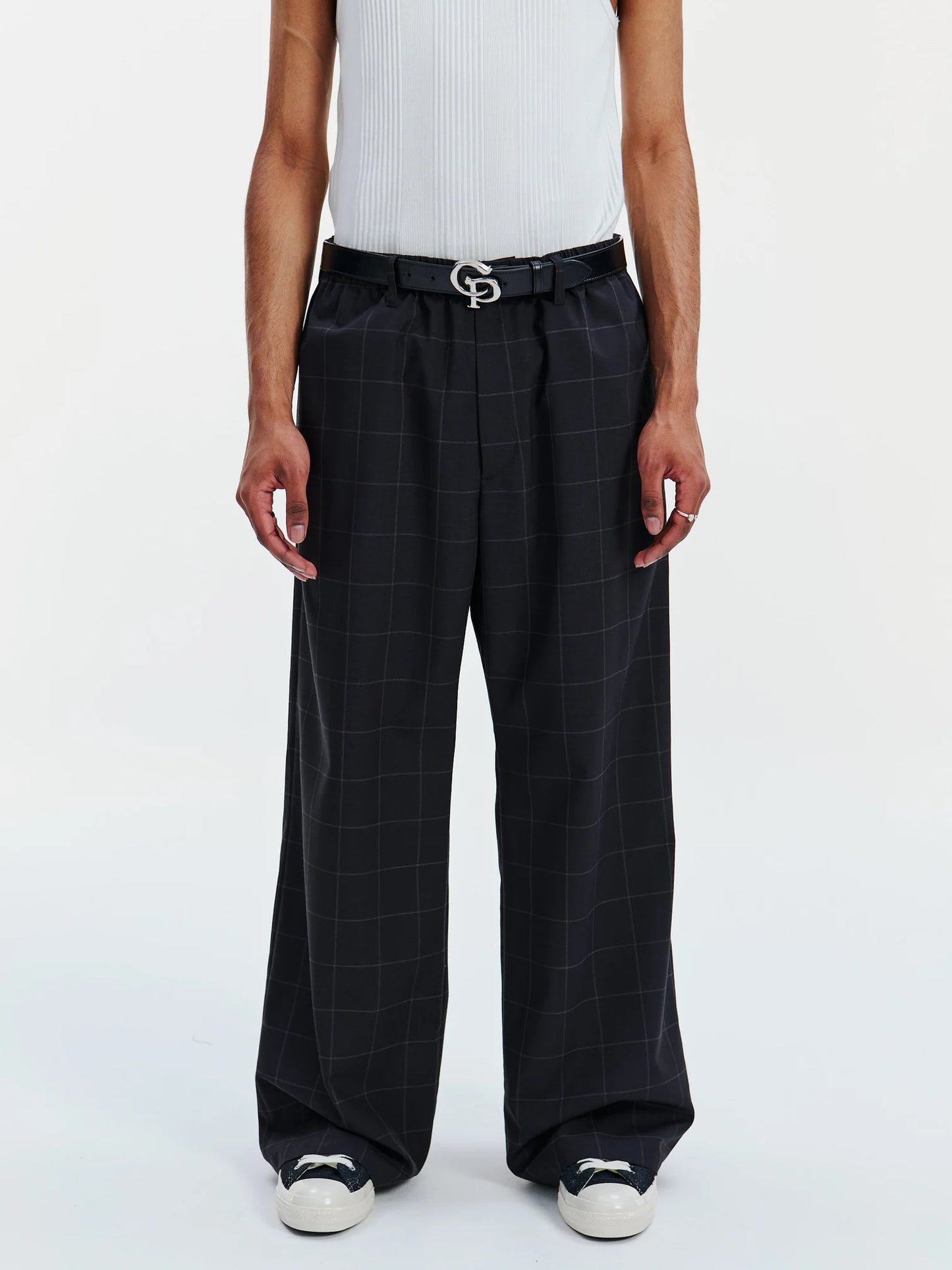 COOTIE | Symbol Buckle Leather Belt