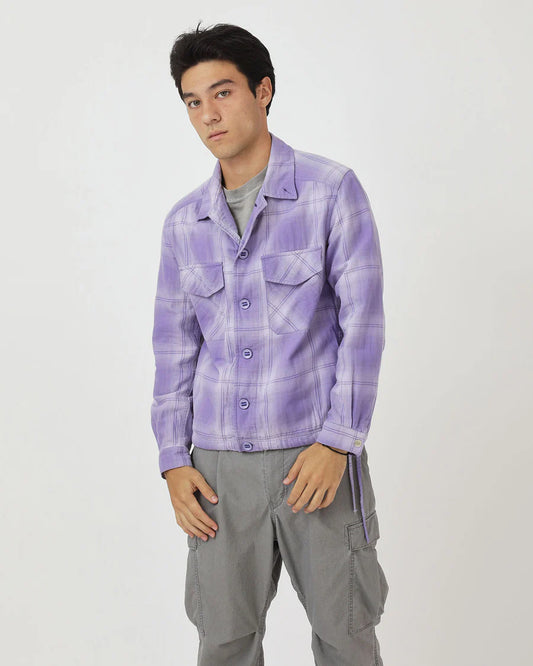 nonnative | TROOPER SHIRT JACKET COTTON TWILL OMBRE CHECK by Rafu