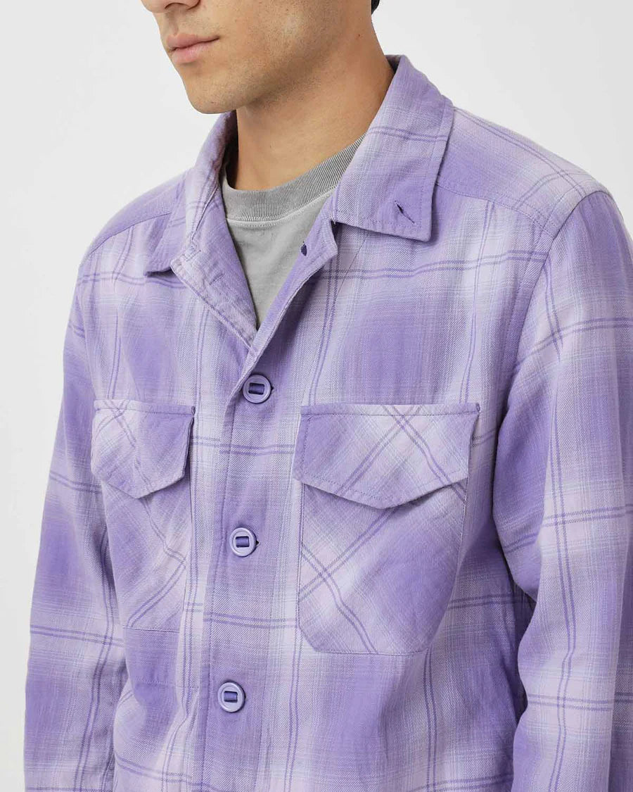 nonnative | TROOPER SHIRT JACKET COTTON TWILL OMBRE CHECK by Rafu